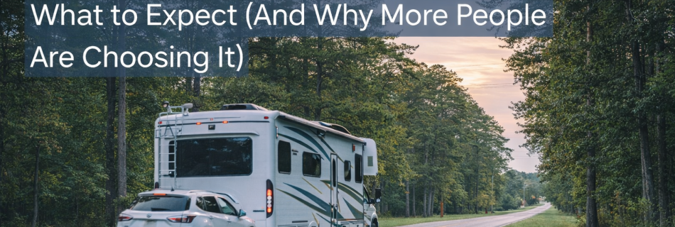 RV traveling near Tyler Texas illustrating long-term RV living lifestyle in East Texas